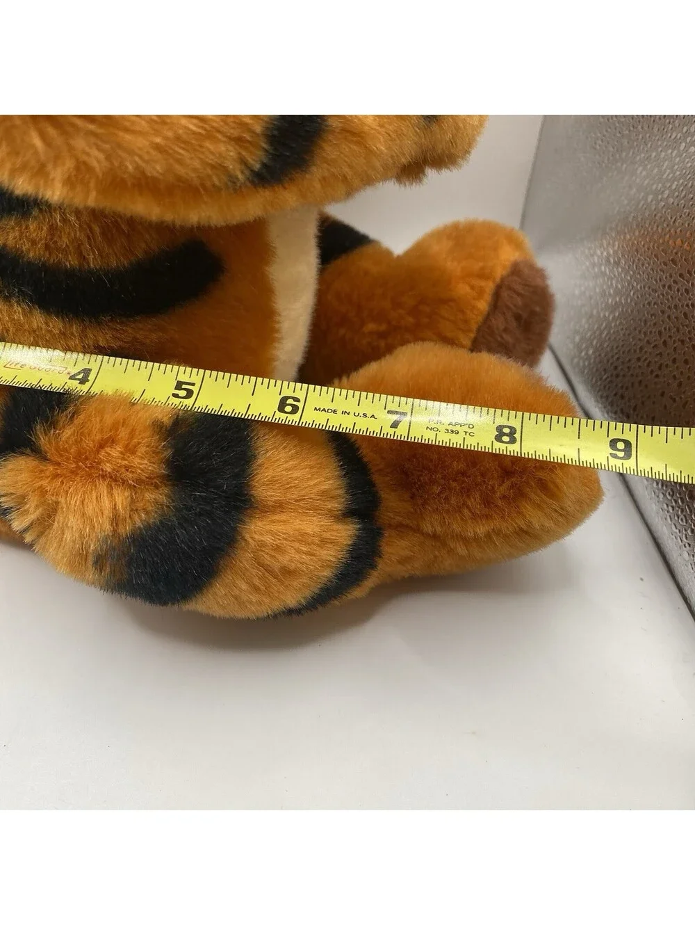 Disney Tigger Plush - Vintage 1998 LARGE Super Soft Beanie Mattel 17